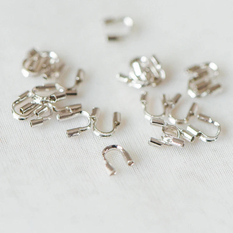 50pcs Gold/Silver Wire Guardians 4.5mm Thread Protectors