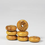 50pcs Natural Yellow Sandalwood Beads 8mm DIY Rosary Jewelry Making
