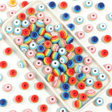 50pcs Rainbow Stripe Resin Beads for Jewelry Making DIY Bracelet