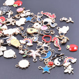 50pcs Random Enamel Charms Jewelry Making Supplies Drop Oil Pendant Charm