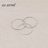 50pcs Rhodium Round Geometric Accessories DIY Jewelry Making