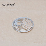 50pcs Rhodium Round Geometric Accessories DIY Jewelry Making