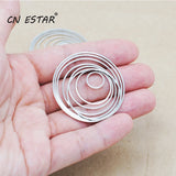 50pcs Rhodium Round Geometric Accessories DIY Jewelry Making