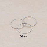 50pcs Rhodium Round Geometric Accessories DIY Jewelry Making