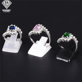 50pcs/Lot Plastic Frosted Ring Jewelry Displays Holder Stand Arrival