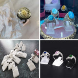 50pcs/Lot Plastic Frosted Ring Jewelry Displays Holder Stand Arrival
