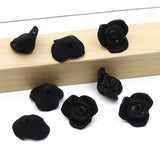 50pcs Matte Acrylic Rose Flower Beads DIY Jewelry Making 9x15mm