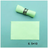 50pcs/Lot Silver Polish Cloth Sweet Pattern Anti Tarnish Jewelry Tools Wipe