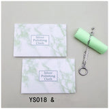 50pcs Silver Polish Cloth Sweet Pattern Anti Tarnish Jewelry Wipe Maintain