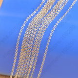 50pcs/Lot Classic Necklace Women Rose Gold/KC Jewelry Ladies Chain