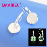 50pcs 925 Sterling Silver Earring Components Size 8/10/12/14/16/18/20/25MM