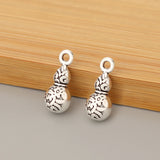 50pcs Tibetan Silver/Gold 3D Cucurbit Gourd Charms Pendants for DIY Necklace