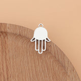 50pcs Hamsa Hand Charms Pendants for Jewelry Making