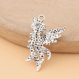 50pcs Tibetan Silver Phoenix Bird Charms Pendants DIY Necklace Bracelet Jewelry