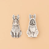 50pcs Tibetan Silver Rabbit Hare Charms for DIY Jewelry Making