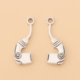 50pcs Tibetan Silver Tobacco Pipe Charms Pendants for Jewelry Making