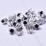 50pcs Vintage Charms For Jewelry Making Flower Crafts DIY Earrings