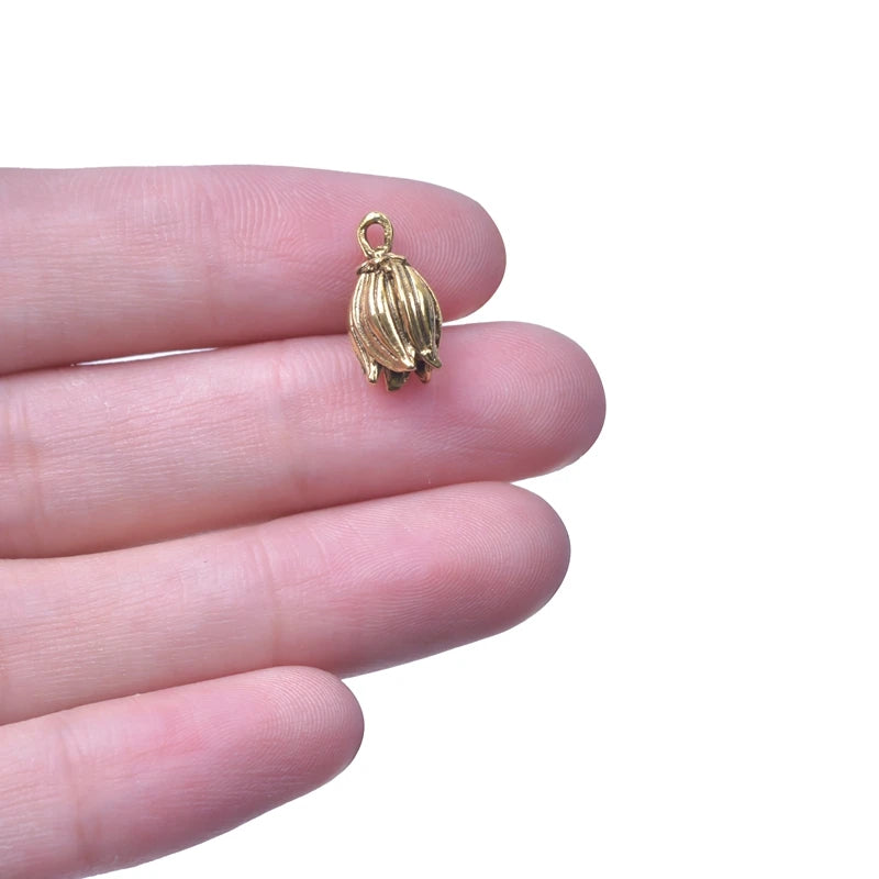 50pcs Vintage Charms For Jewelry Making Flower Crafts DIY Earrings