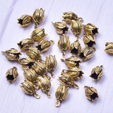 50pcs Vintage Charms For Jewelry Making Flower Crafts DIY Earrings