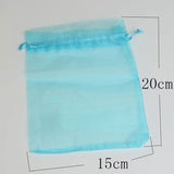 50pcs Organza Pouches Bags 18 Colors Drawable Gift Bags for Jewelry Packing