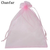 50pcs Organza Pouches Bags 18 Colors Drawable Gift Bags for Jewelry Packing