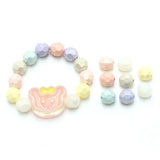 50pcs 10MM Macaron Cut Face Beads String: Bracelet Necklace DIY Hand-woven Beads