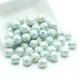 50pcs 10MM Macaron Cut Face Beads String: Bracelet Necklace DIY Hand-woven Beads