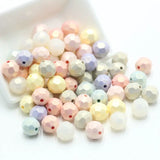 50pcs 10MM Macaron Cut Face Beads String: Bracelet Necklace DIY Hand-woven Beads