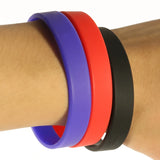 50pcs Sports Silicone Bracelets Friendship Hand Bands Bangle Basketball Cuff