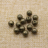 50pcs Metal Ball Spacer Beads for DIY Charm Bracelet Making Z449