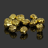 50pcs Antique Plated Buddha Head Beads for Jewelry Making 9X11mm