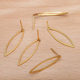 50pcs Copper Geometry Earring Studs DIY Jewelry Findings