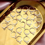 50pcs Rhodium Earring Clasps Hooks Findings for DIY Jewelry Making