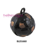 50pcs Metal Football Soccer Bell Charms Pendants 4Colors Holiday Decoration
