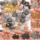 50pcs Silver Crystal Rhinestone Spacer Beads 6 8mm DIY Jewelry Making Bracelet