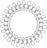 50pcs Swivel Lobster Claw Clasp Keychain with Screw Eye Pin for Crafts