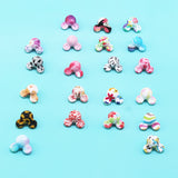 50pcs Mickey Sunflower Print Silicone Beads Mini Mouse Pacifier Chain