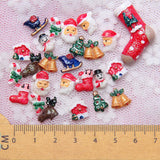 50pcs Mini Christmas Manicure Bag Resin Accessories DIY Mobile Shell Material