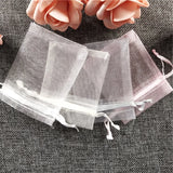 50pcs Mix Colors Christmas Organza Gift Bags Jewelry Bag Packaging Pouches
