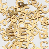 50pcs Stainless Steel Letter Charms A-Z Alphabet Beads for DIY Jewelry