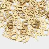 50pcs Stainless Steel Letter Charms A-Z Alphabet Beads for DIY Jewelry