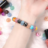 50pcs Mixed Glitter Acrylic Beads for Jewelry Making DIY