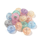 50pcs Mixed Glitter Acrylic Beads for Jewelry Making DIY
