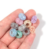 50pcs Mixed Glitter Acrylic Beads for Jewelry Making DIY