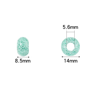 50pcs Mixed Glitter Acrylic Beads for Jewelry Making DIY
