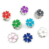 50pcs European Charms Butterfly Flower Spacer Beads for Bracelets Jewelry