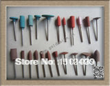 50pcs Mounted Silicon Wheels Slicone Points Dental Lab Abrasive Material