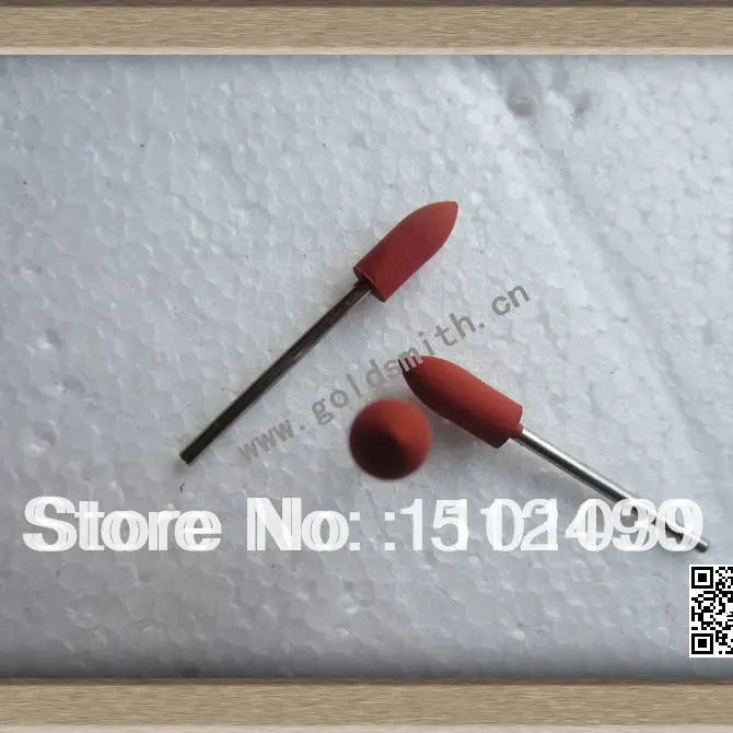 50pcs Mounted Silicon Wheels Slicone Points Dental Lab Abrasive Material