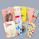 50pcs Plastic Handle Bag 15*20cm Small Jewelry Party Favor Bags