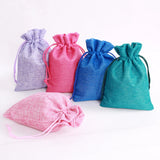 50pcs Multi-color Jute Drawstring Gift Bags Sacks Wedding Birthday Party Favors